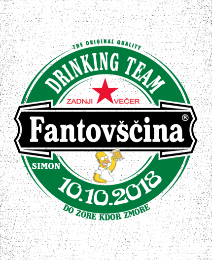 DRINKING TEAM - MAJICA ZA FANTOVŠČINO