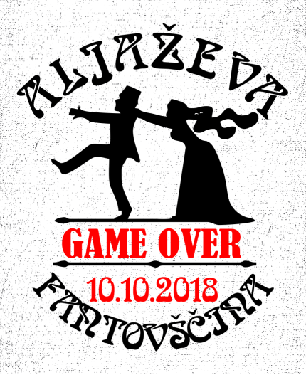 GAME OVER FANTOVŠČINA - MAJICA ZA FANTOVŠČINO