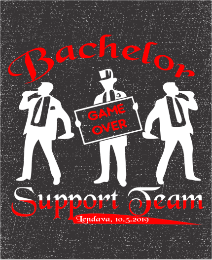 BACHELOR SUPPORT TEAM - MAJICA ZA FANTOVŠČINO