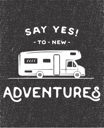 SAY YES TO NEW ADVENTURES - MAJICA ZA KAMPIRANJE 