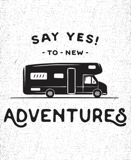 SAY YES TO NEW ADVENTURES - MAJICA ZA KAMPIRANJE 