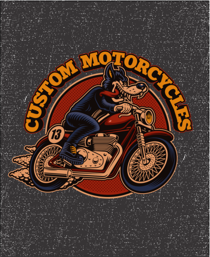 CUSTOM MOTORCYCLES - MAJICA ZA MOTORISTE