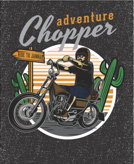 ADVENTURE CHOPPER - MAJICA ZA MOTORISTE