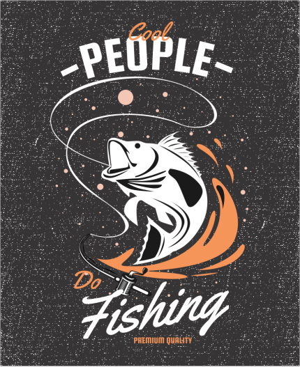 COOL PEOPLE DO FISHING - MAJICA ZA RIBOLOV