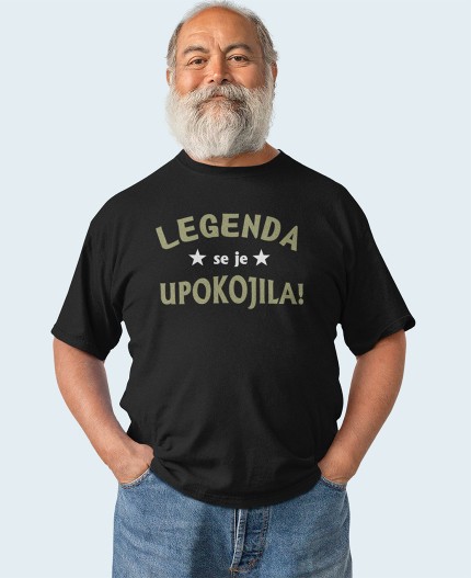 LEGENDA SE JE UPOKOJILA - MAJICA ZA UPOKOJITEV