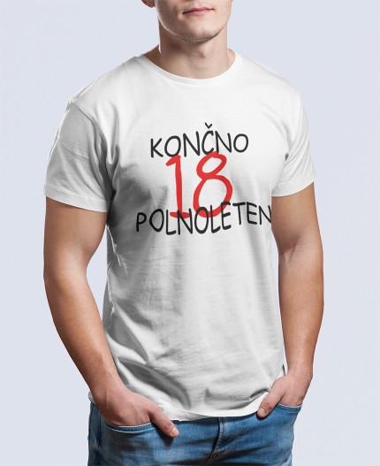 KONČNO POLNOLETEN 18 - MAJICA ZA 18 LET