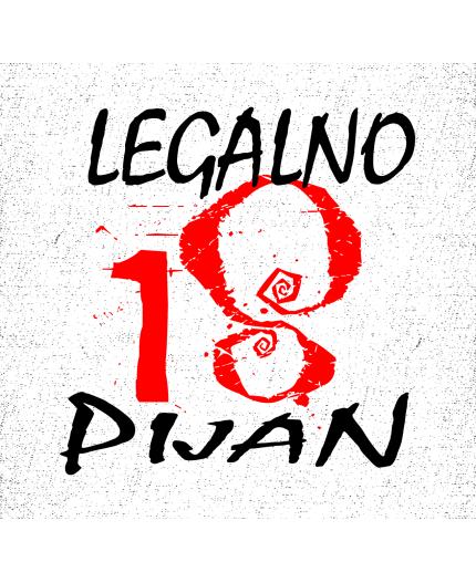 LEGALNO PIJAN 18 - MAJICA ZA 18 LET