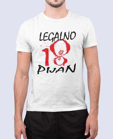 LEGALNO PIJAN 18 - MAJICA ZA 18 LET