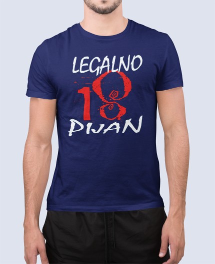 LEGALNO PIJAN 18 - MAJICA ZA 18 LET