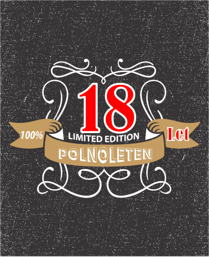 POLNOLETEN 18 LET - MAJICA ZA 18 ROJSTNI DAN