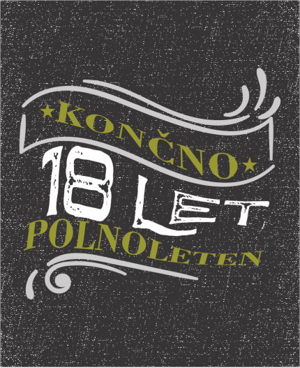 KONČNO POLNOLETEN - MAJICA ZA 18 LET