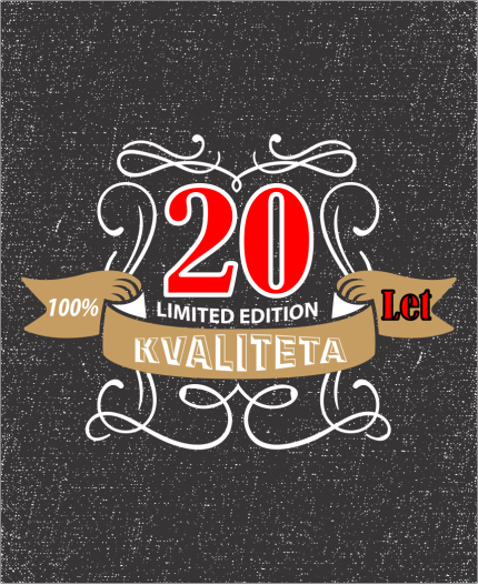 KVALITETA PRI 20 - STAROST PO IZBIRI- MAJICA ZA 20 LET