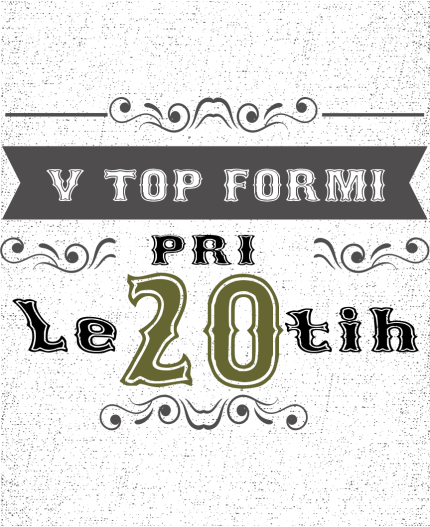 V TOP FORMI PRI 20 - MAJICA ZA 20 ROJSTNI DAN