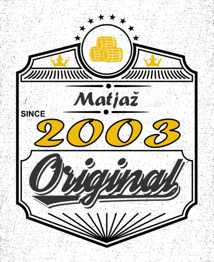 SINCE 2003 - MAJICA ZA 20 ROJSTNI DAN