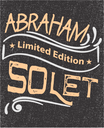 ABRAHAM LIMITED EDITION 50 LET- MAJICA ZA 50 ROJSTNI DAN