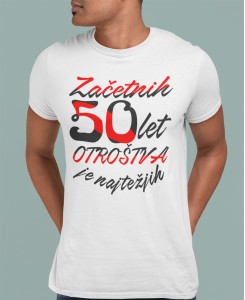 ZAČETNIH 50 LET OTROŠTVA - MAJICA ZA 50 ROJSTNI DAN